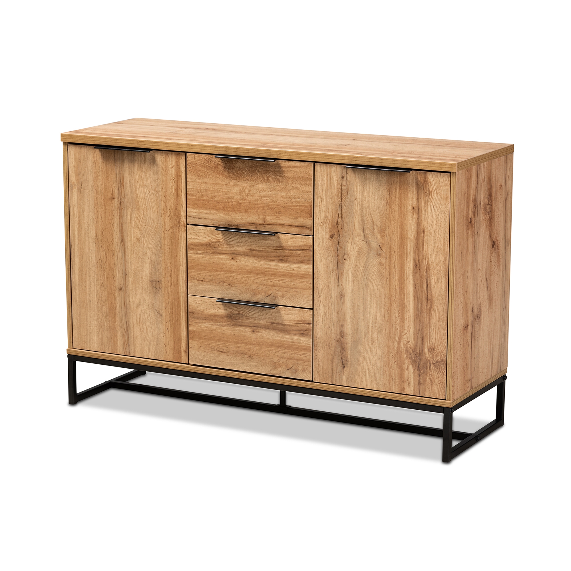 Natural wood 2024 sideboard buffet